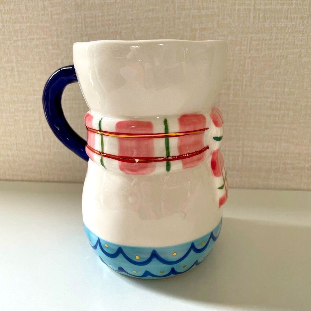 Anthropologie, Christmas Joyeux, Noel Snowman Large Holiday Mug, Bird Ca… - Picture 6 of 9